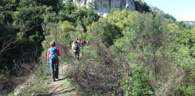 valle dell'anapo kalura trekking